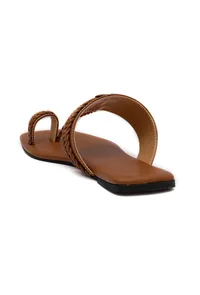 Brown Cruelty Free Leather Kolhapuri image 6