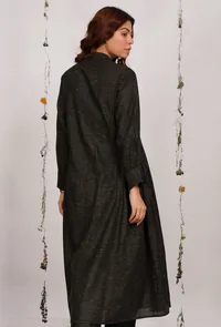 Dark Olive Cotton Khaadi Kurta image 4