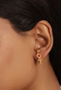 Antique Gold Finish Semi-Tribal Kemp Necklace Set image 2