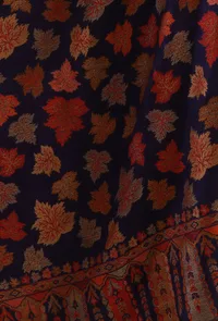 Kashmiri Navy Blue Kani Woollen Shawl image 5