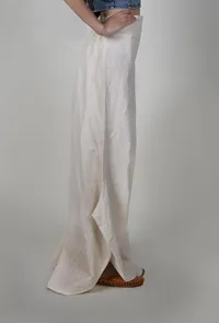 Off-white Chikankari Palazzo image 3