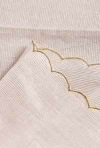 Dupatta Golden Scalping And Golden Stripes image 2