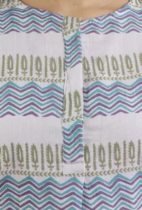 Set of 2: Printed Cotton Kurta with Pant image 4