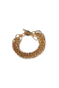 Zin Gold Single Layered Chain Bracelet image 2