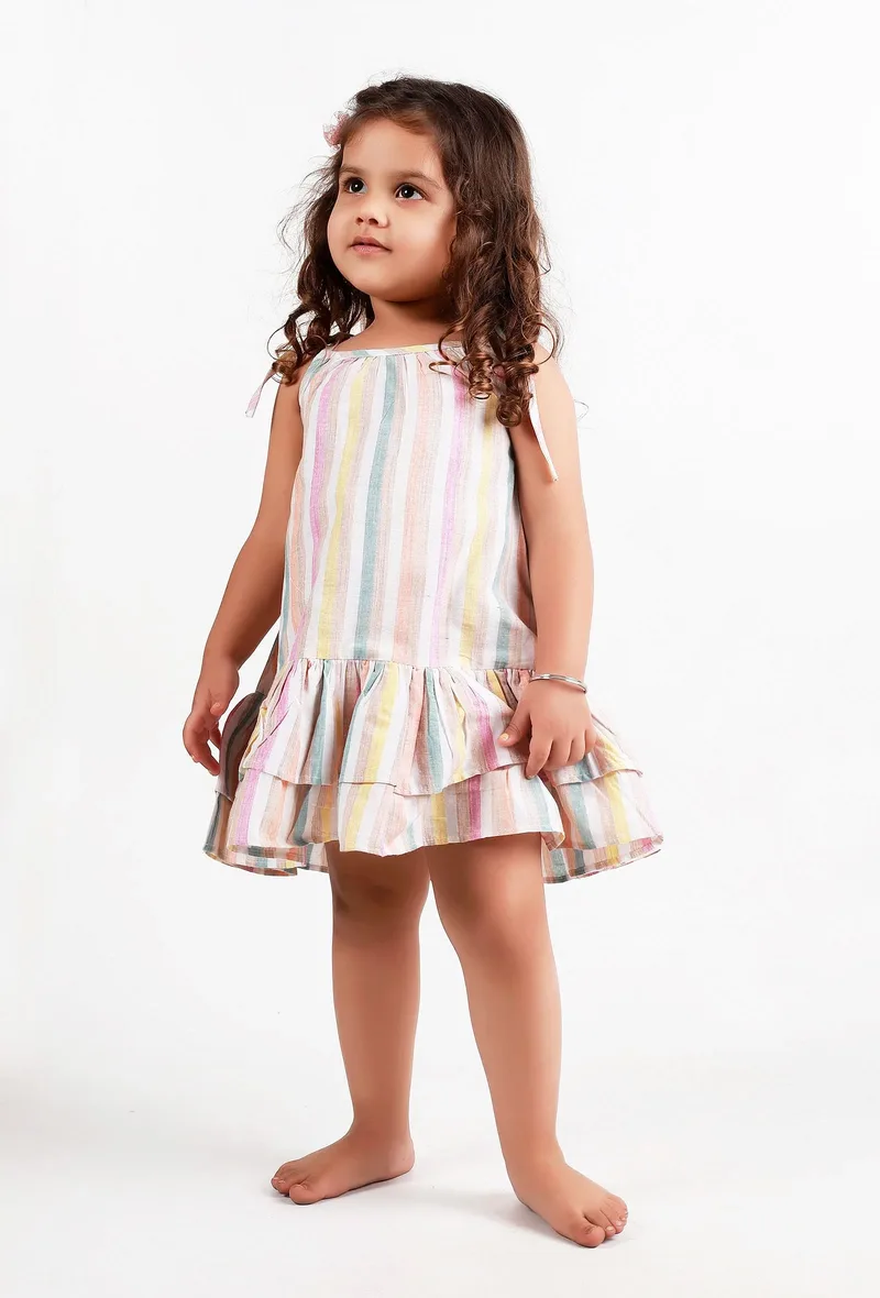 Multi-Color Striped Dress