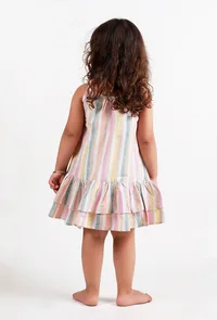 Multi-Color Striped Dress image 3