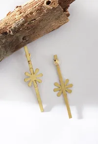 Sunburst Sleek Dangle Earrings image 1