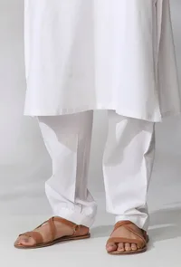 White Plain Slip Kurta image 5
