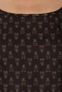 Brown Color Cotton Slip with Multi Color Motif image 6