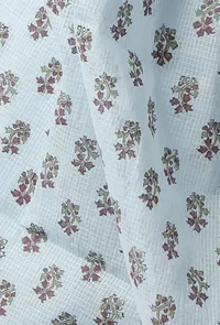 The Soothing Sky Blue Kota Dupatta image 3