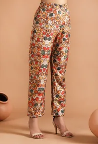 Damini Kalamkari Straight Fit Pants image 2
