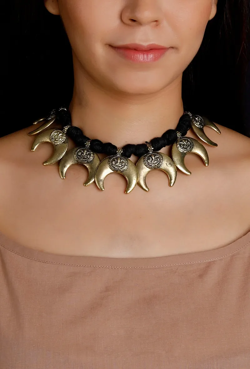 Chandrika German Silver Necklace