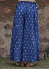 Set Of 2:Luni Indigo Printed Tiered Kurta & Palazzo Pants image 4