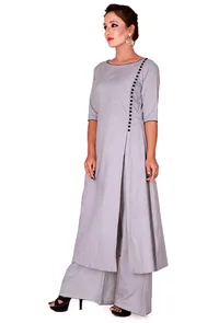 Grey Kurta image 3