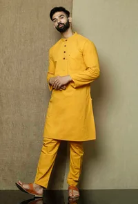 Set of 2:Tuscan Sun  Cotton Kurta and Pyjama image 2