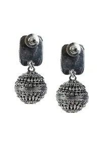 Pink Aura Dome Drops Earrings image 3