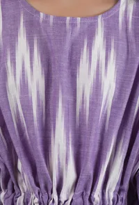 Violet Ikat Kaftan Cotton Dress image 5