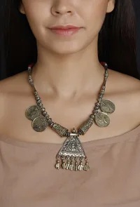 Tapti German Silver Necklace image 1