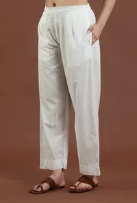 Solid Cotton Straight Pant image 3