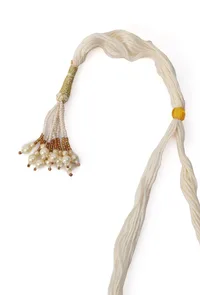 Antique Finish Kemp Jewellery Set Featuring Big Chandbali Earrings image 6