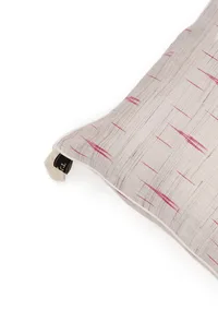 Set of 2: Ivory Beige Ikat Cotton Cushion Covers image 4