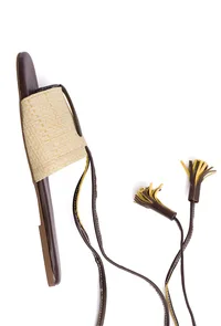 Umber Brown Cruelty Free Leather Flats image 3