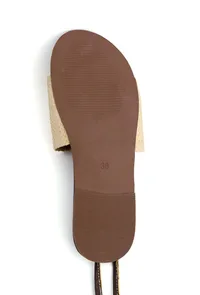 Umber Brown Cruelty Free Leather Flats image 4