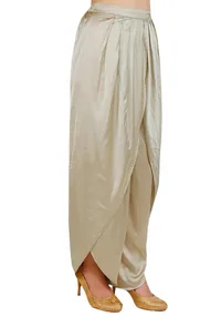 Plan Beige Satin Dhoti image 2
