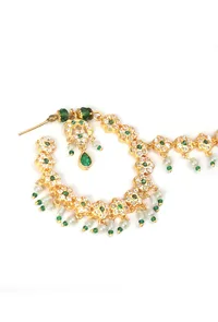 Zamrud Pearl Chandbali Nath image 3