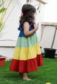 Daria Multi Color Cotton Dress image 2