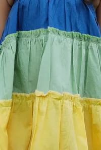 Daria Multi Color Cotton Dress image 5