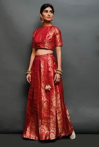 Pink Brocade Blouse image 2