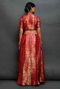 Pink Brocade Blouse image 3