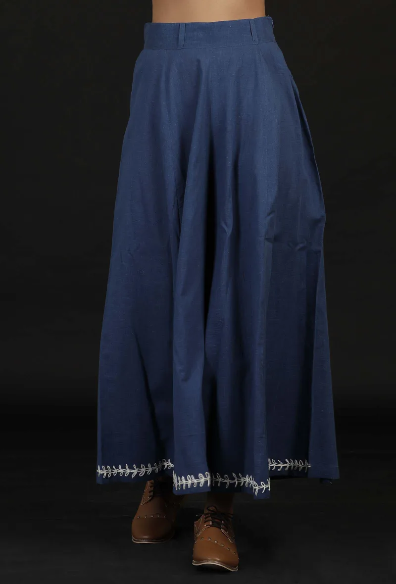 Prussian Blue Solid Pallazo