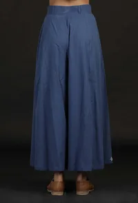 Prussian Blue Solid Pallazo image 3