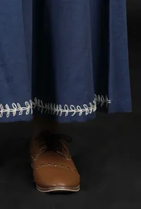 Prussian Blue Solid Pallazo image 4