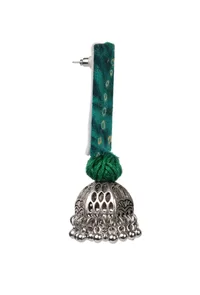 Handmade Fabric Batic Tie And Die Print Earrings image 3