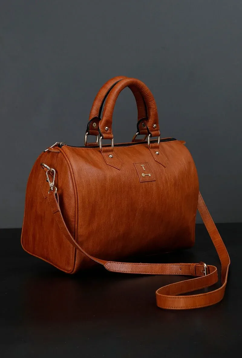Tan Hand Bag (13"x10"x6")