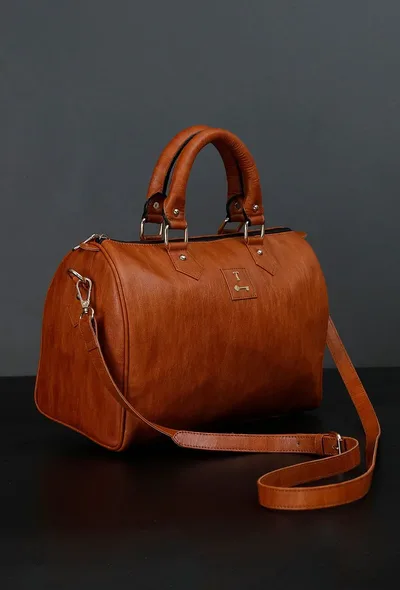 Tan Hand Bag (13"x10"x6")