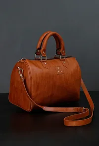 Tan Hand Bag (13"x10"x6") image 1