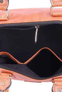 Tan Hand Bag (13"x10"x6") image 5