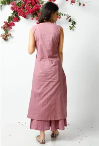 The Trendy Violet Cotton Kurta image 5