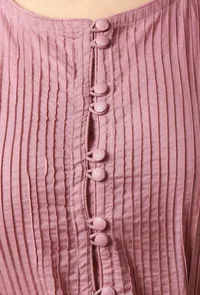 The Trendy Violet Cotton Kurta image 6