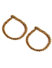 Set Of 2: Vanessa German Silver Anklets image 2