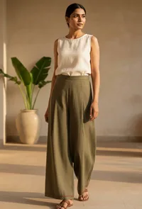 Peepal Cotton Slub Culottes image 1