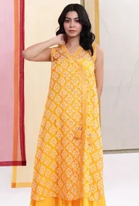 Bumblebee Yellow Brasso Organza Wrap Around Overlay image 1