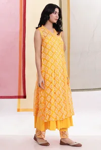 Bumblebee Yellow Brasso Organza Wrap Around Overlay image 2