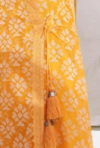 Bumblebee Yellow Brasso Organza Wrap Around Overlay image 5