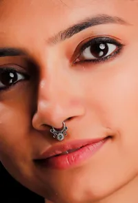 Intricate motif Brass Septum image 1