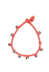 Peach German Silver Threaded Bracelet image 2